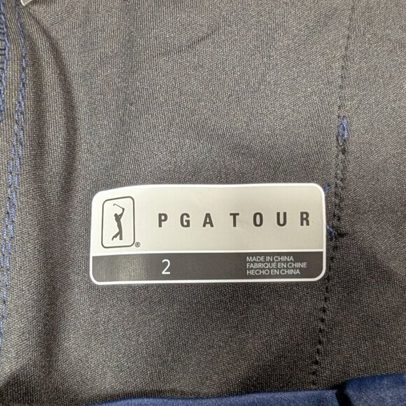 PGA Tour Golf Shorts Go To Women 4.5" Navy Moisture Wicking UPF 50 Size 2 NWT - Picture 3 of 11